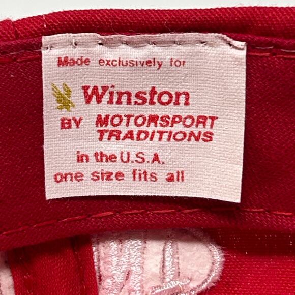 Vintage 90s NASCAR Jeff Gordon Hat Baseball Cap 1995 Winston Cup Snapback Red - Picture 10 of 11